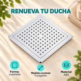 Regadera Cuadrada Slim En ABS Cromado De 9 Pulgadas - Características del producto