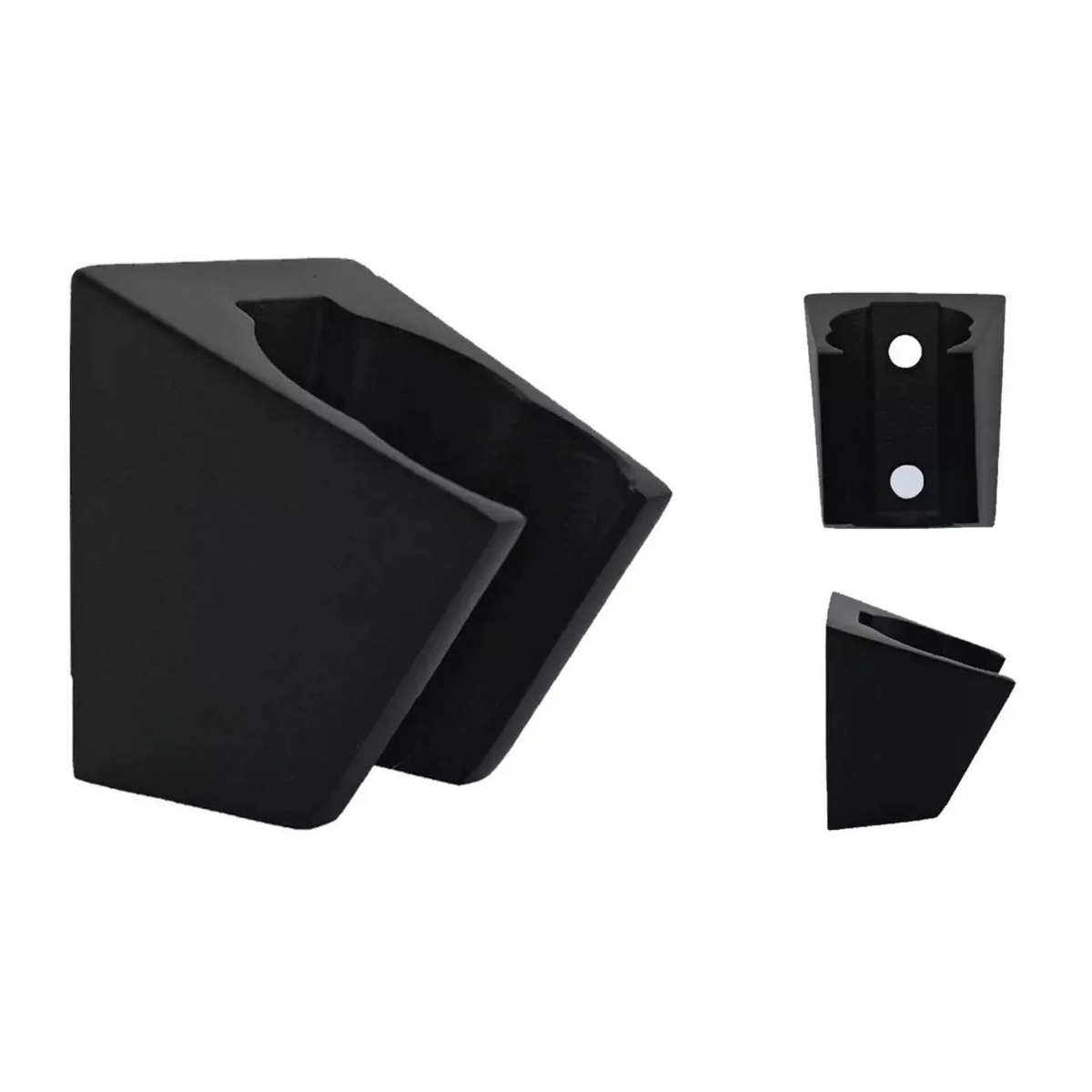 Soporte De Teleducha Cuadrado En Acero Negro - Vista adicional del producto