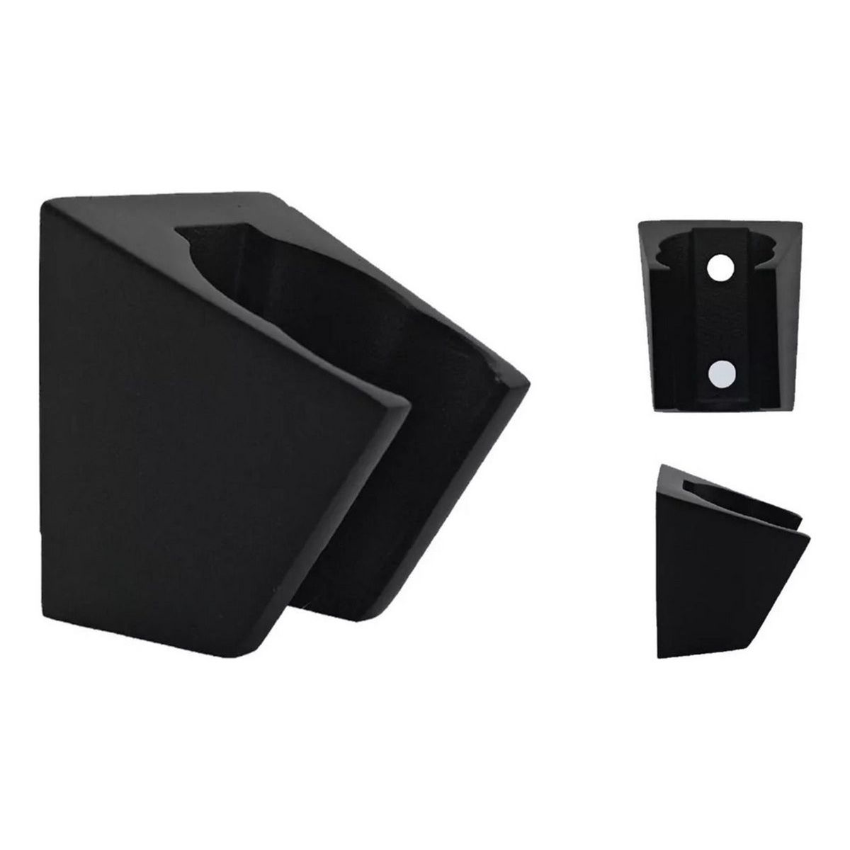 Soporte De Teleducha Cuadrado En Acero Negro - Vista adicional del producto