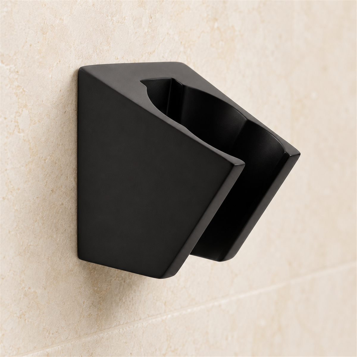 Soporte De Teleducha Cuadrado En Acero Negro - Vista cercana del producto