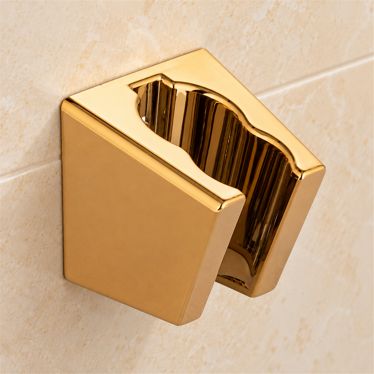 Soporte De Teleducha Cuadrado Dorado En ABS - Vista cercana del producto