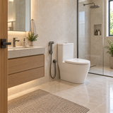 Spray Para Bidet Gris En Zamak - Ambientación amplia con escala natural
