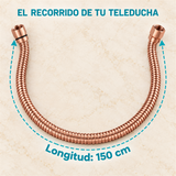 Manguera Para Teleducha De 150 cm Oro Rosa - Medidas del producto