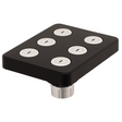 Regadera Rectangular Negra Pequeña En ABS - Foto oficial del producto