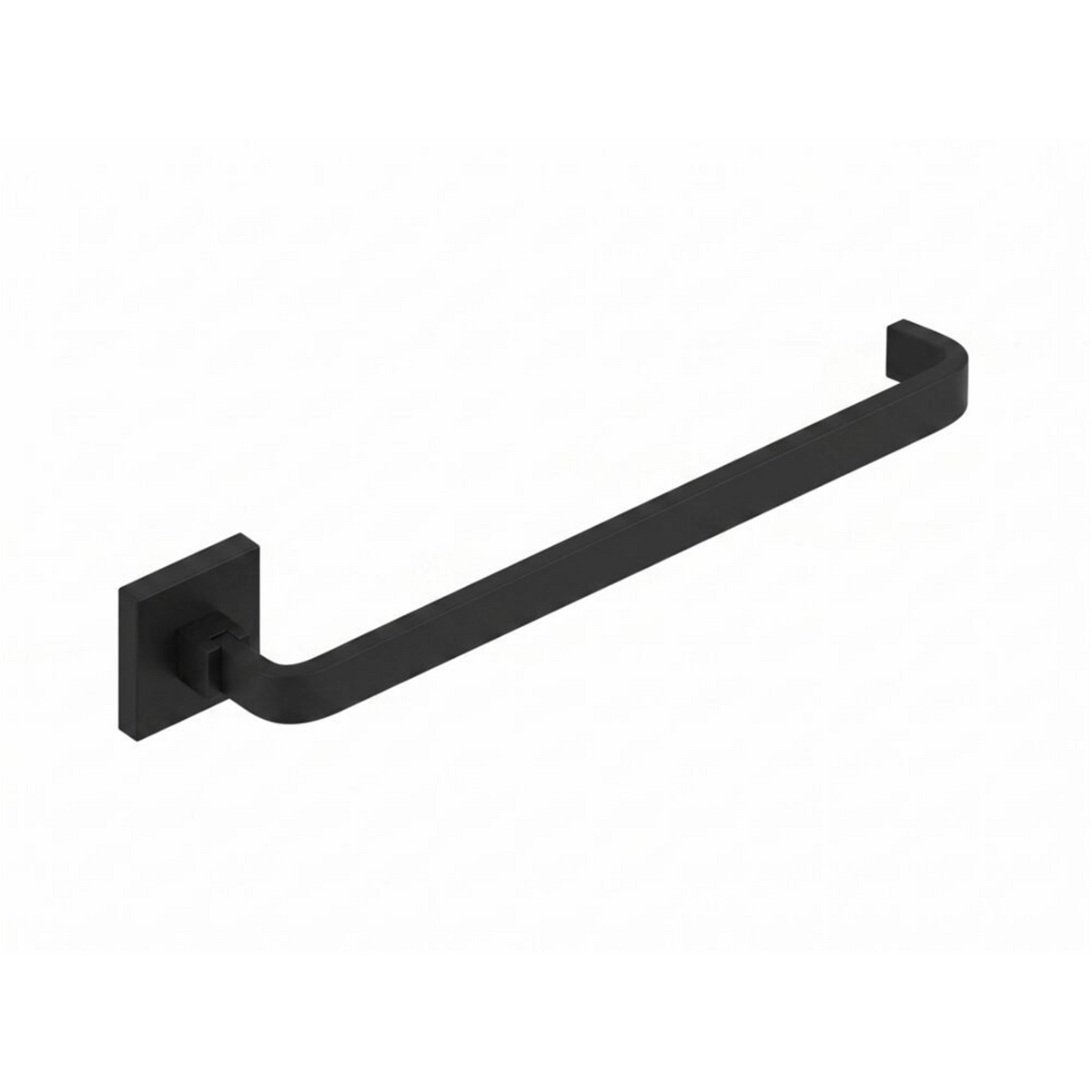 Toallero Corto De Base Cuadrada Negro En Bronce - Foto oficial del producto