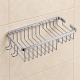 Jabonera Rectangular De Dos Puestos Con Perchero En Acero - Vista cercana del producto