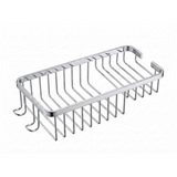 Jabonera Rectangular De Dos Puestos Con Perchero En Acero - Foto oficial del producto