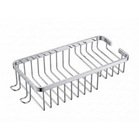 Jabonera Rectangular De Dos Puestos Con Perchero En Acero