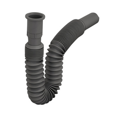 Sifón Flexible Plástico Gris