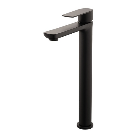 Llave Alta De Agua Fría Para Lavamanos Sleek Negra