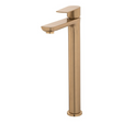 Llave Alta De Agua Fría Para Lavamanos Sleek Dorado Cepillado - Foto oficial del producto