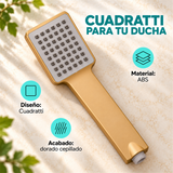 Teleducha Cuadratti Dorada Cepillada En ABS - Características del producto