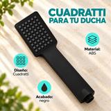 Teleducha Cuadratti Negra En ABS - Características del producto