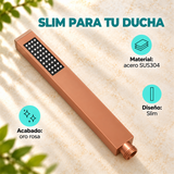 Teleducha Slim Alargada Oro Rosa En Acero Inoxidable SUS304 - Características del producto
