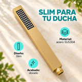 Teleducha Slim Alargada Dorada En Acero Inoxidable SUS304 - Características del producto