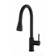 Grifería Monocontrol Lima Extraíble Para Lavaplatos Negra HS-10066 - Foto oficial del producto