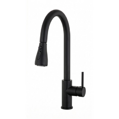 Grifería Monocontrol Lima Extraíble Para Lavaplatos Negra HS-10066