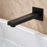 Pico De Pared Cuadrado Para Lavamanos O Tina Negro - Vista cercana del producto