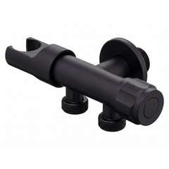 Registro Desviador Con Soporte Negro En Acero Inoxidable SUS304