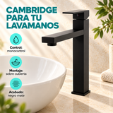 Grifería Monocontrol Alta Para Lavamanos Cambridge Negra - Características del producto