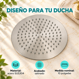 Regadera Redonda Satinada En Acero Inoxidable 304 10 Pulgadas - Características del producto