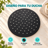 Regadera Redonda Negra En Acero Inoxidable 304 8 Pulgadas - Características del producto