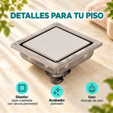 Rejilla De Piso Cuadrada Para Revestimiento 10 cm - Características del producto
