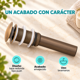 Desagüe Push Para Lavamanos Acabado Envejecido - Características del producto