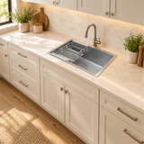 Lavaplatos Rectangular En Acero Inoxidable 304 Brillante 60 × 40 cm - Ambientación amplia con escala natural