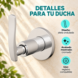 Manija Tipo Aleta Ondulada Cromada Para Registro De Ducha - Características del producto