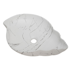 Lavamanos Hoja Calacata Blanco 57 × 40 cm