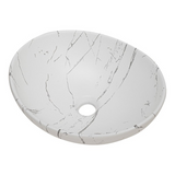 Lavamanos Canoa Calacata Blanco Mate 41 × 33 cm - Foto oficial del producto
