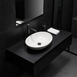 Lavamanos Canoa Calacata Blanco Mate 41 × 33 cm - Vista adicional del producto
