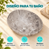 Lavamanos Canoa Calacata Gris 41 × 33 cm - Características del producto