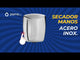 Secador de manos brillante / Tornado mediano automático infrarrojo acero inoxidable