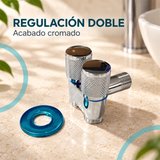 válvula de regulación de regulación doble cromado: detalle del producto