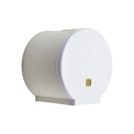Dispensador De Papel Higiénico Blanco En ABS Con Botón