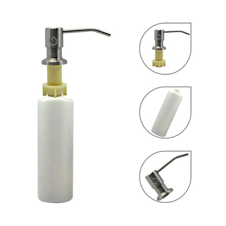 Dispensador De Jabón De Incrustar En Aluminio 340 ml