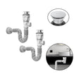 Pack X 2 Desague Push Sifon Universal Valvula Antiretorno - imagen 1