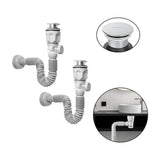 Pack X 2 Desague Push Sifon Universal Valvula Antiretorno - imagen 1