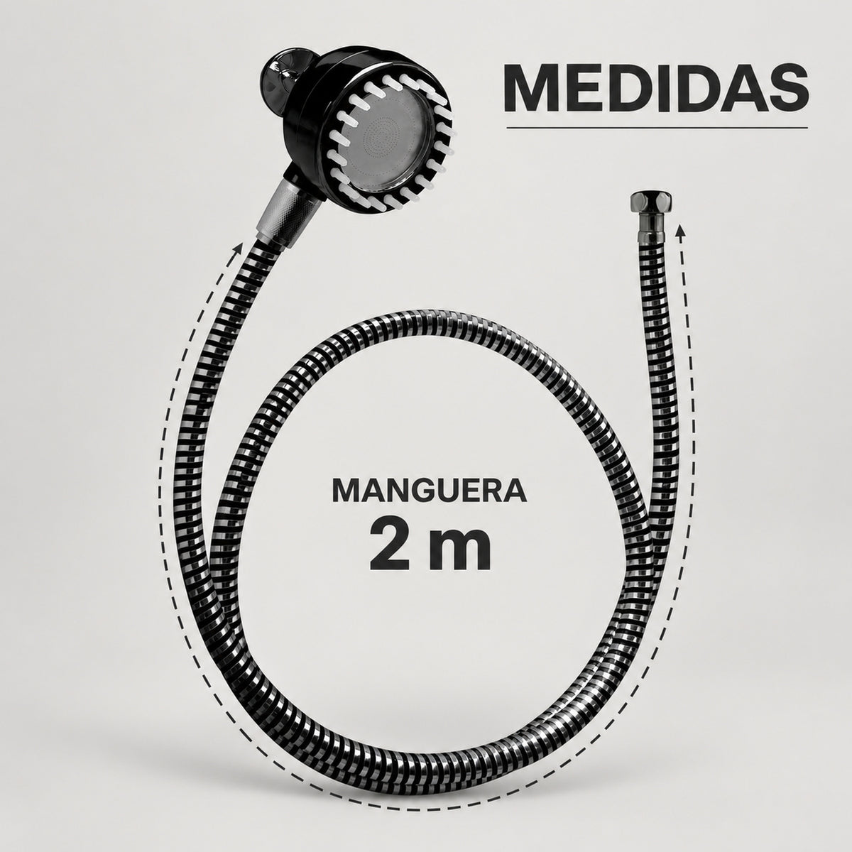 Medida de la manguera de PVC: 2 m