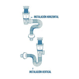 Pack X 2 Desague Push Sifon Universal Valvula Antiretorno - imagen 4