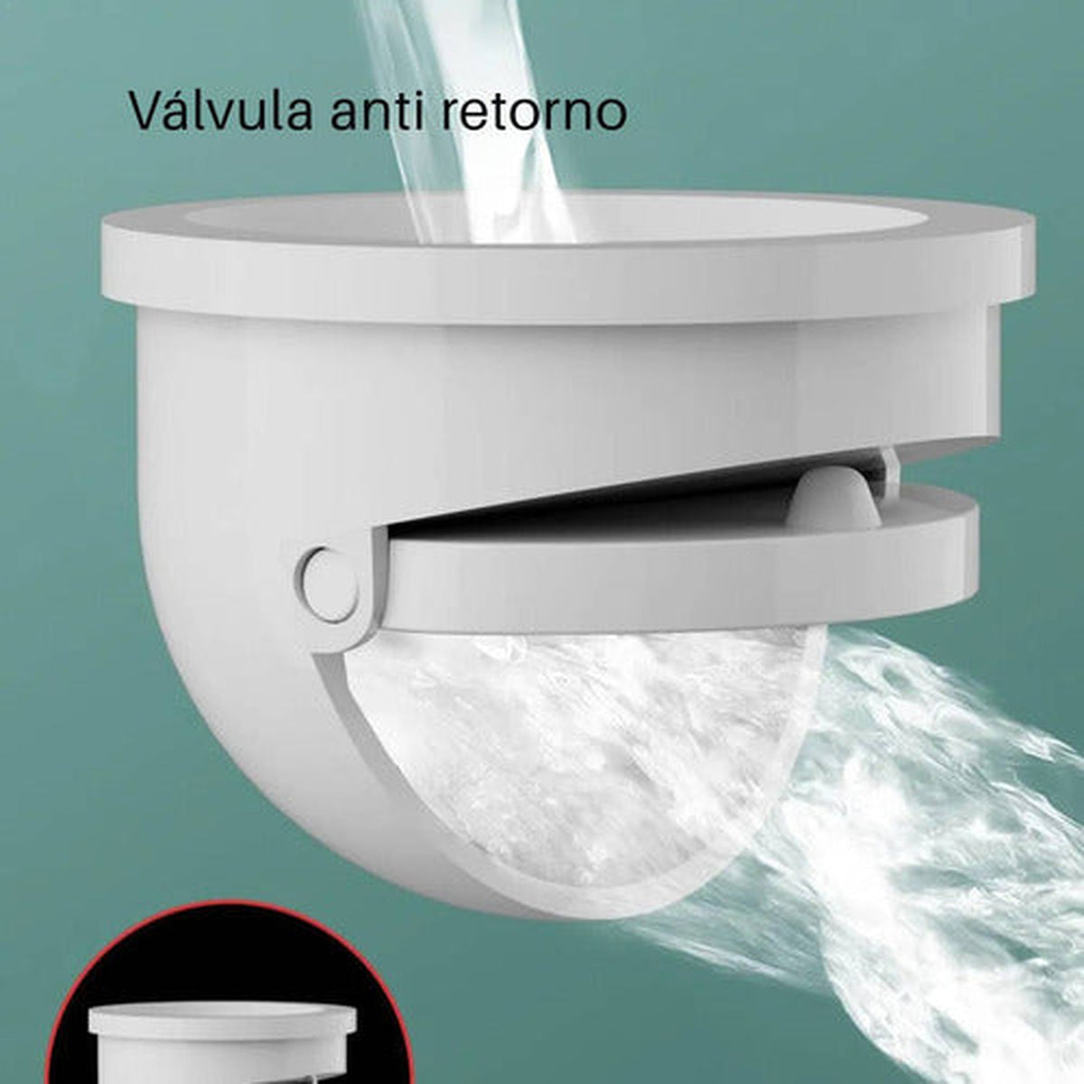 Pack X 2 Desague Push Sifon Universal Valvula Antiretorno - imagen 6