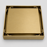 Rejilla Invisible Oro Cepillado Para Piso 10 X 10 Cm vista de producto