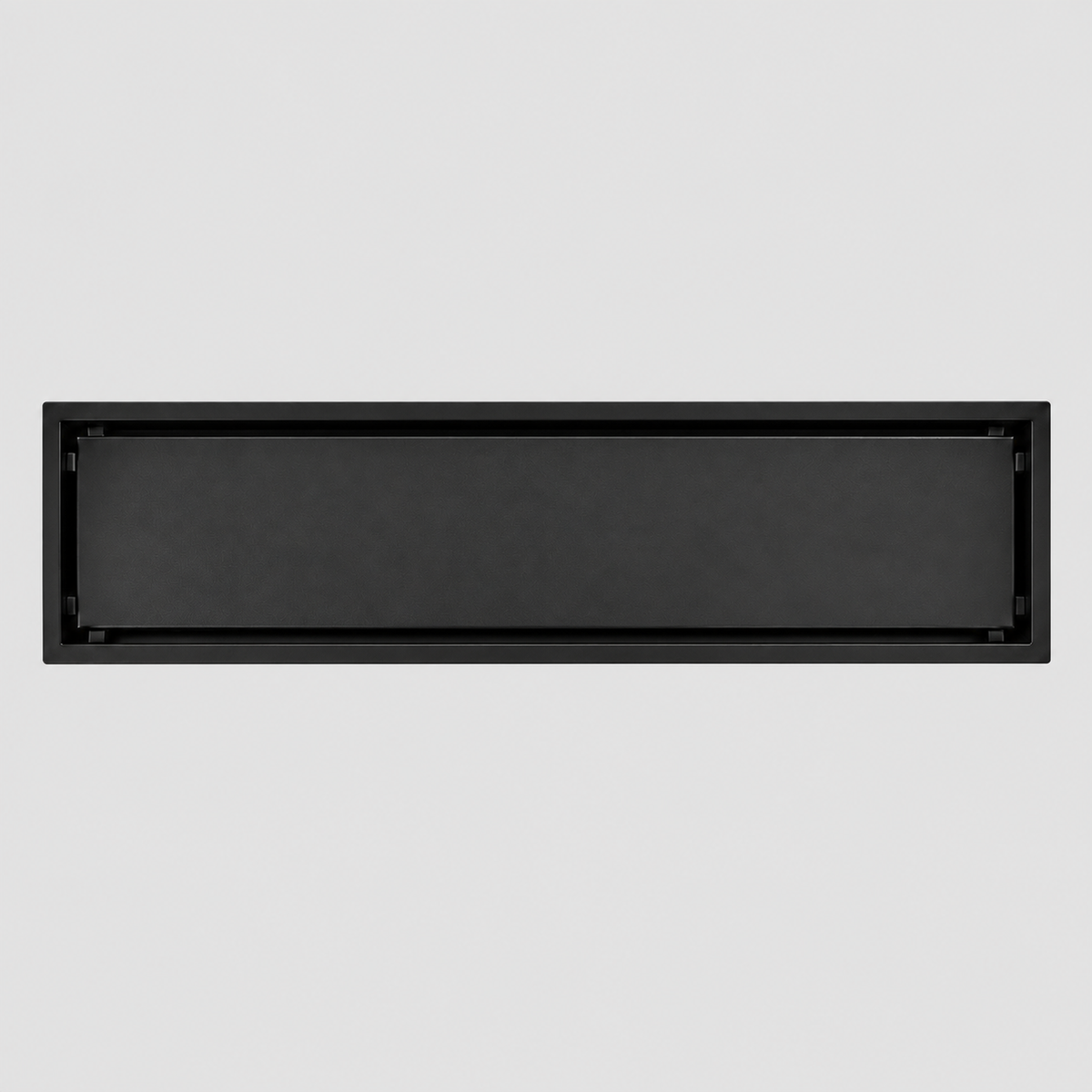 Rejilla Lineal Invisible Negra Para Piso 40 X 10 Cm vista de producto limpia y proporcional