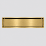Rejilla invisible Oro cepillado vista superior