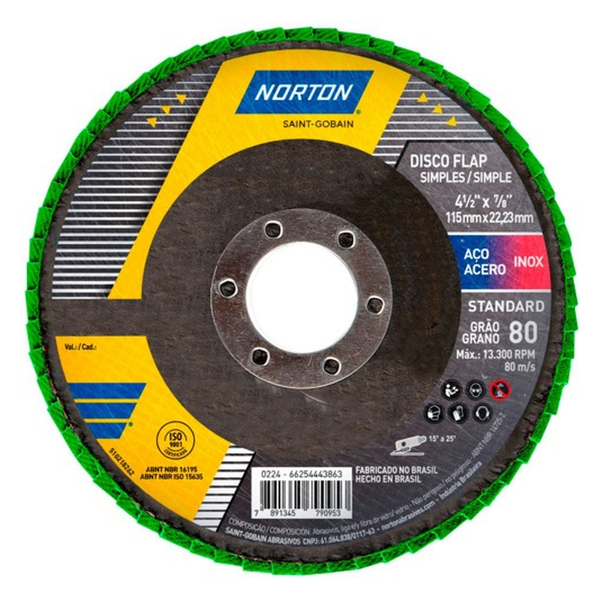 Disco Flap Standard Grano 80 De 115 Mm — vista del producto