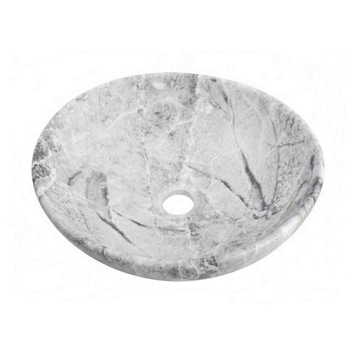 Lavamanos Canoa Calacata Gris 41 × 33 cm: fotografía oficial del producto con su acabado Calacata.