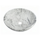 Lavamanos Canoa Calacata Gris 41 × 33 cm: fotografía oficial del producto con su acabado Calacata.