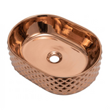 Lavamanos Crystal Rose Gold Brillante 46 × 34 cm: fotografía oficial del producto.